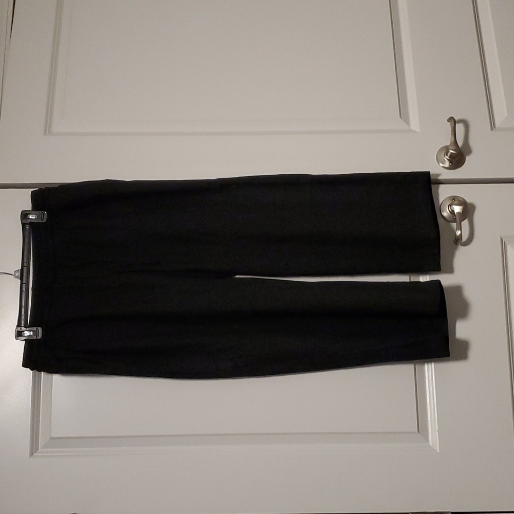 old navy wide leg linen black pants